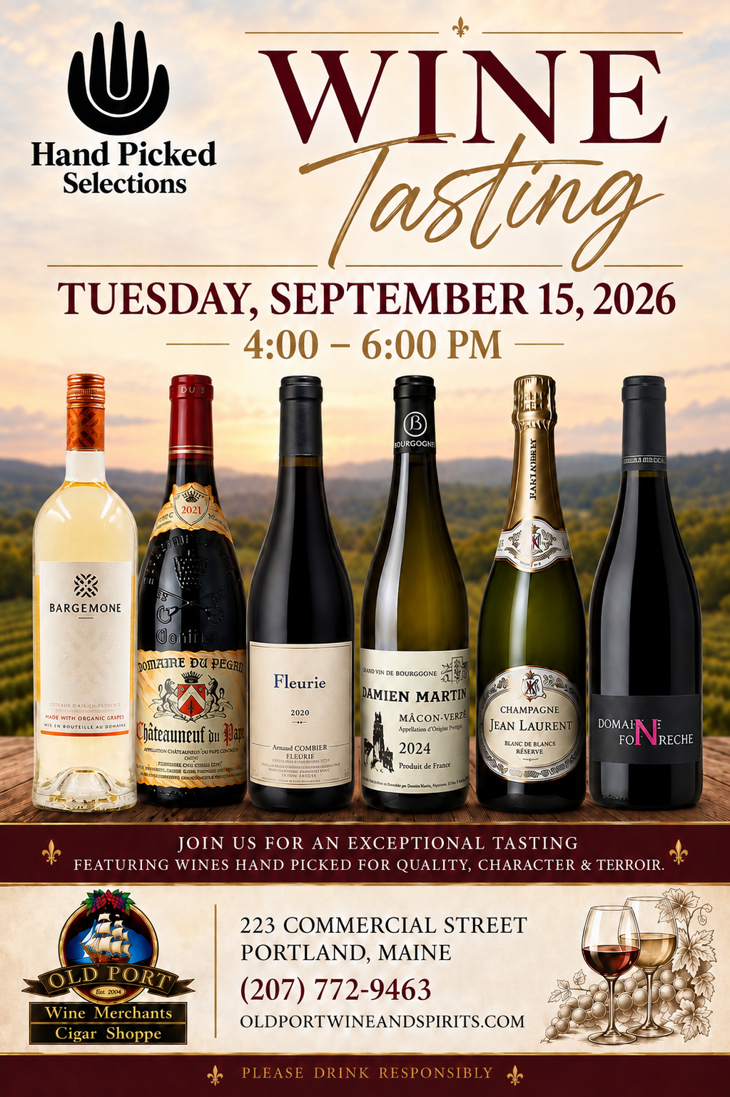 Wine Tasting September 15